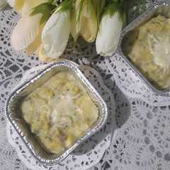 A picture of Mpasi 9 bulan (Steamed potato schotel).