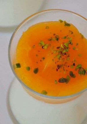 A picture of Qamardeen milk pudding.
