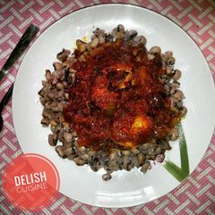 A picture of Beans and fish stew.