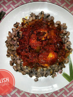 A picture of Beans and fish stew.