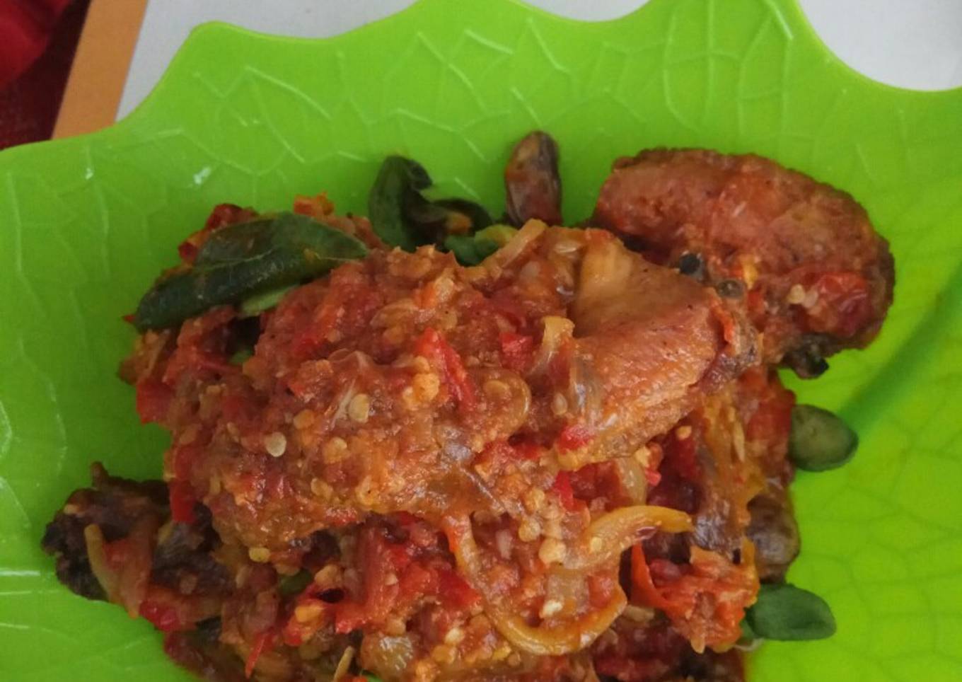 Ayam pete balado ala incez ecek
