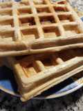 Waffles semi integrales rellenos de Jamón y Queso