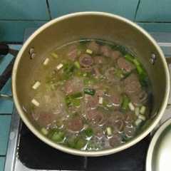 รูปของ Sayur obiso (oyong, bijang, bakso)