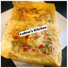 A picture of Cheese Omelette Toast:.