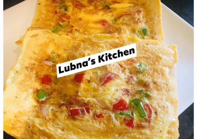 Recipe of Quick Cheese Omelette Toast: