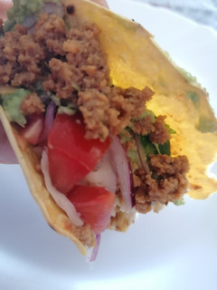 Una foto de 67.Tacos de carne vegana estilo Mejicano