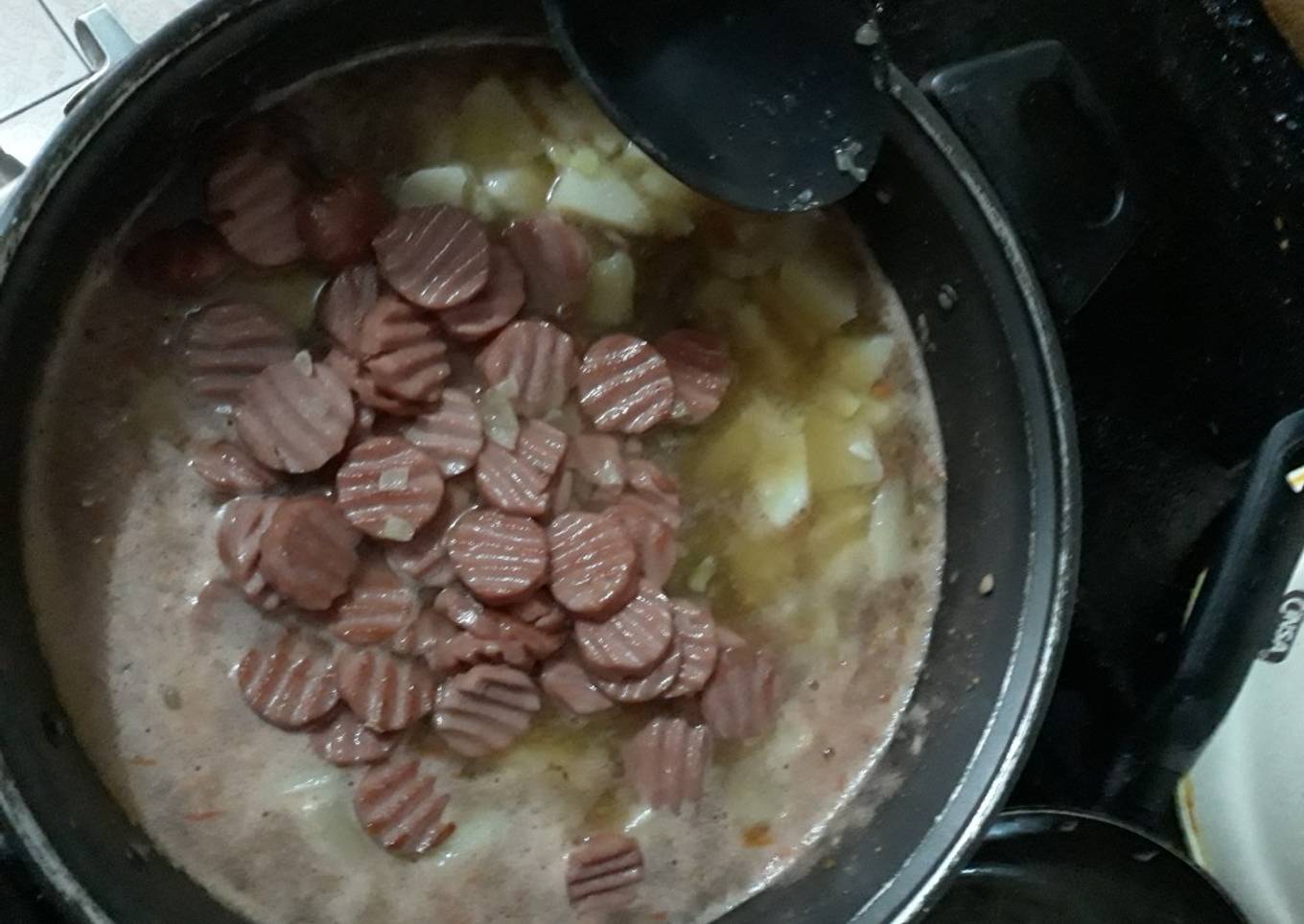 Lentejas con salchicha