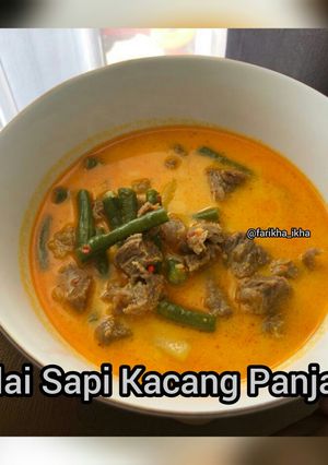 Foto resep Gulai Sapi Kacang Panjang