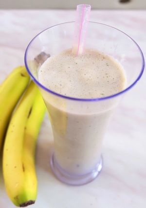 Foto resep Banana Spinach Smoothies (Minuman Penurun Kolestrol)