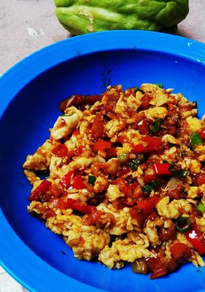 Foto resep FanGe Jau Tan = Tomat Tumis Telur 💓