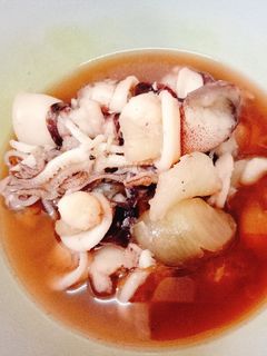รูปของ ปลาหมึกไข่ต้มหวาน