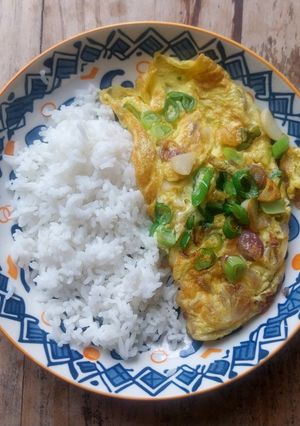 Foto resep Nasi Telur Bawang