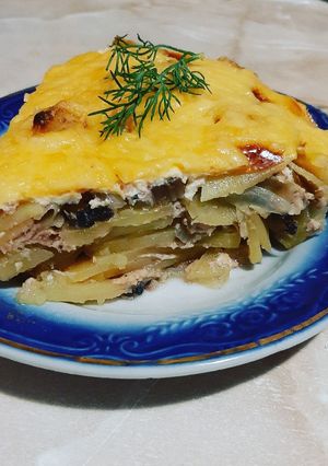Фото Запеканка "Мясо по-капитански".