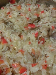 Una foto de Arroz meloso con boletus