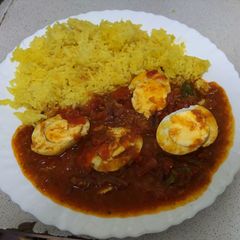 A picture of Eggs curry.