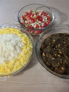 عکسی از دستور قورمه سبزی با لوبیا چشم بلبلی