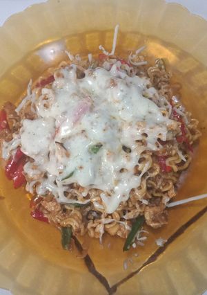 Foto resep Ind*mie mozarela 😂