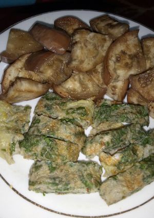 Foto resep (menu diet) Telor darlung bayam