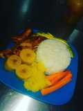 Arroz con pechuga a la plancha