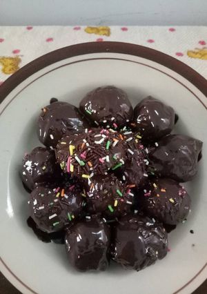 Foto resep Bola biskuit salut coklat