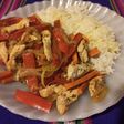 Pollo y vegetales al wok (sin wok)