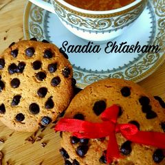 A picture of Double chocolate chip cookies.