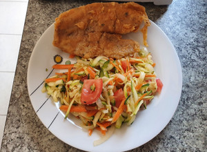Una foto de Ensalada de zapallo italiano