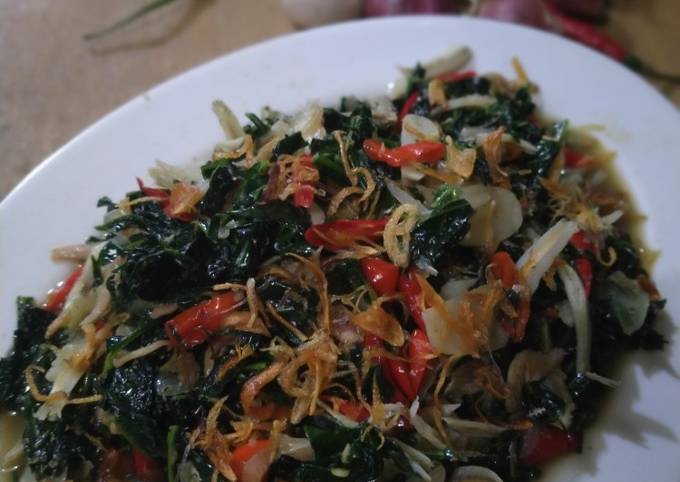 Bagaimana Menyiapkan Tumis daun pepaya teri Anti Gagal