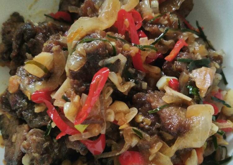 Oseng Empal Asam Manis