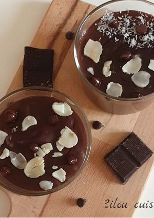 Une photo de Crème dessert au chocolat allégée