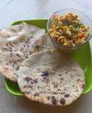 Sorghum Flour Butter Garlic Roti