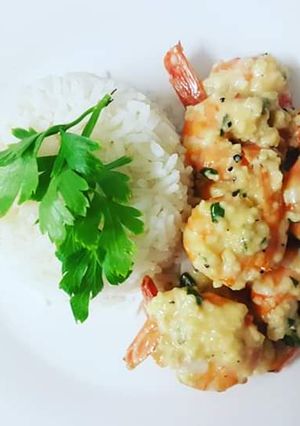 A picture of Garlic Prawns.