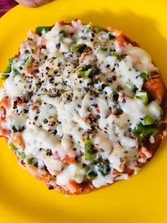 A picture of Colourful pizza.