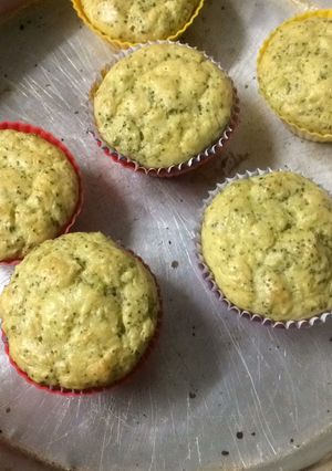 Una foto de Muffin de brócoli para bebé