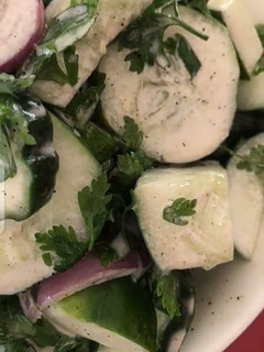 A picture of Cucumber salad.