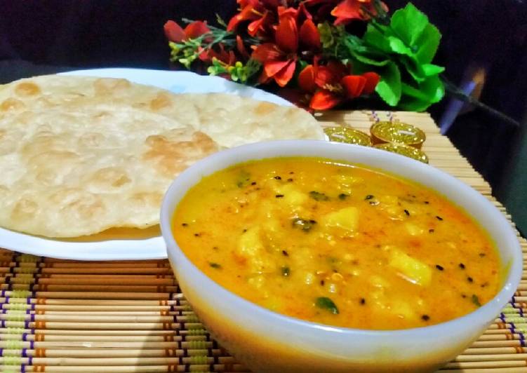 Recipe of Ultimate Aloo ki bhujia with paratha