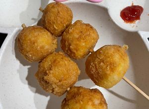 Foto resep Sate bola-bola nasi buat anak GTM 2thn