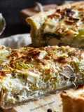 392 Torta salata con porri e tofu affumicato