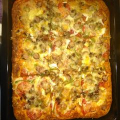 A picture of Homemade pizza.
