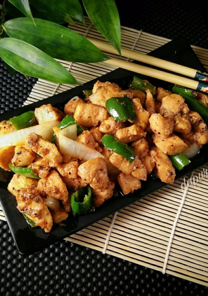 Foto resep AYAM SAUS Black Pepper / ayam lada hitam