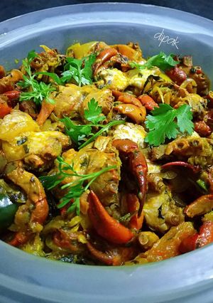 কাঁকড়া কষা রেসিপির প্রধান ছবি