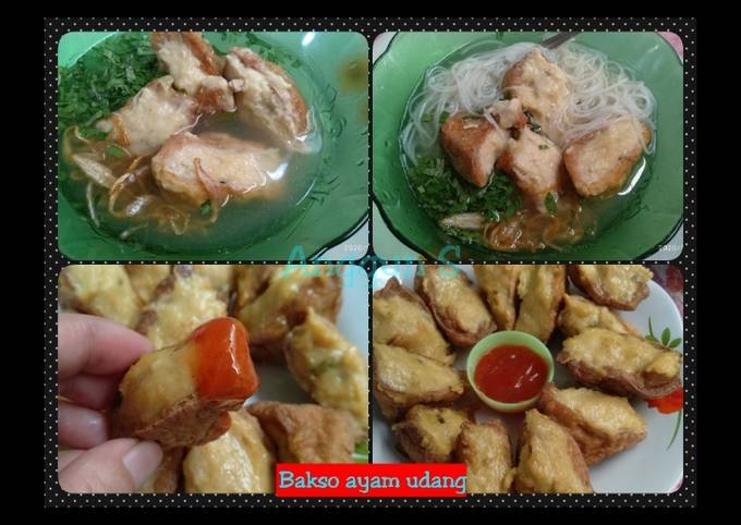 Tahu bakso ayam udang