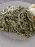 Pasta con Salsa de Alcachofa y Espinaca