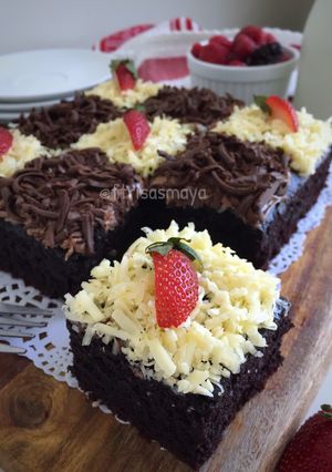 Foto resep Eggless Chocolate Cake (No Mixer)