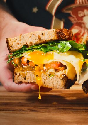 A picture of Rustic & Smoky Breakfast Sandwich.