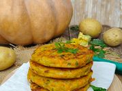 Una foto di hamburger zucca
