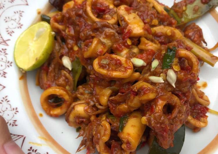 Cumi Terasi Balado