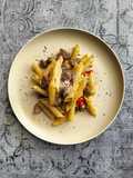948. Penne Rigati Bakso Keju Pedas