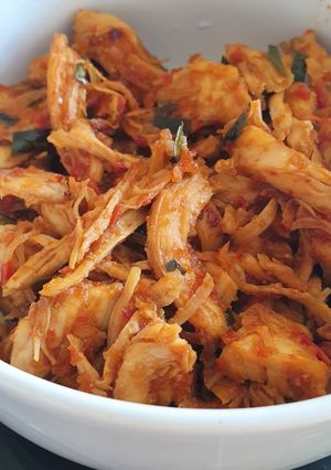Foto resep Ayam suwir pedas