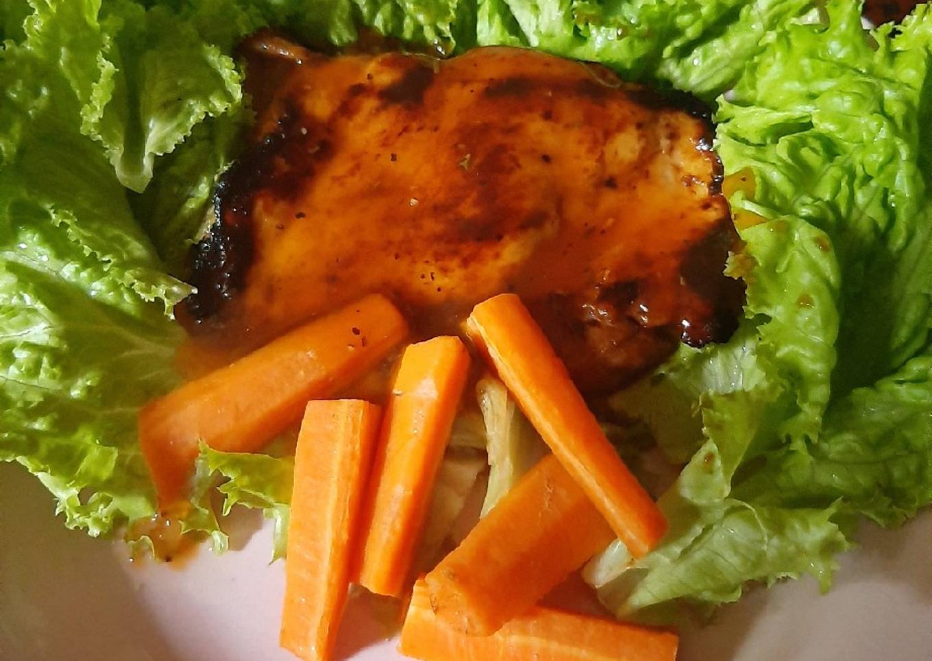 Resep Chicken steak with barbeque sauce yang Bisa Manjain Lidah